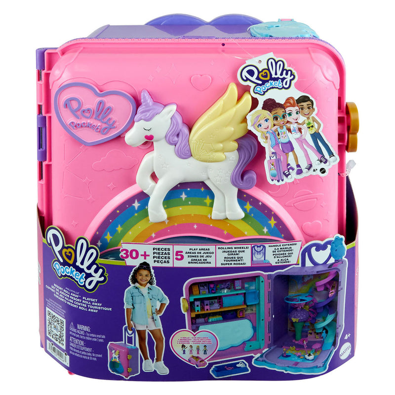 Load image into Gallery viewer, Mattel Polly Pocket Pollyville Resort Rolkoffer Speelset
