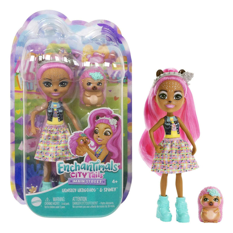 Load image into Gallery viewer, Mattel Enchantimals City Tails Pop Hensley Egel en Spiney
