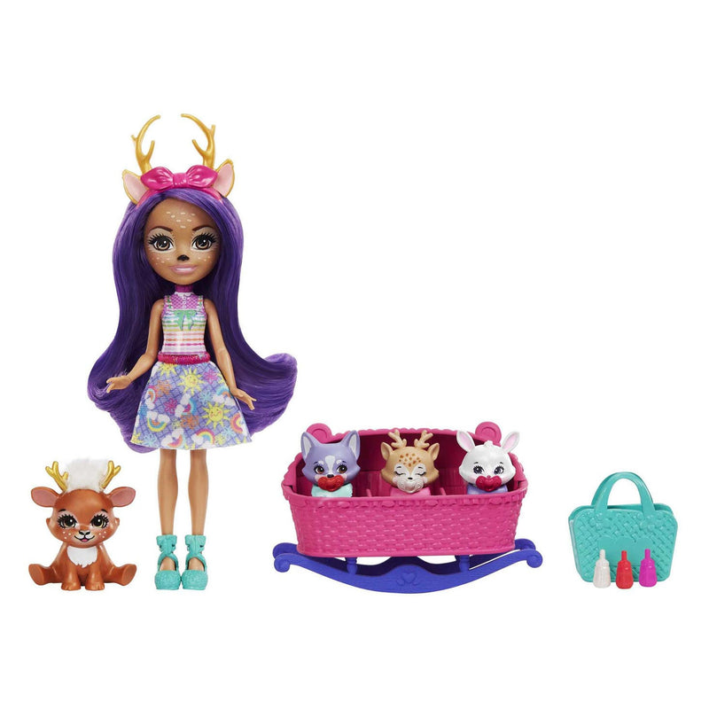 Load image into Gallery viewer, Mattel Enchantimals Baby Best Friends Pop Danessa Deer en Sprint
