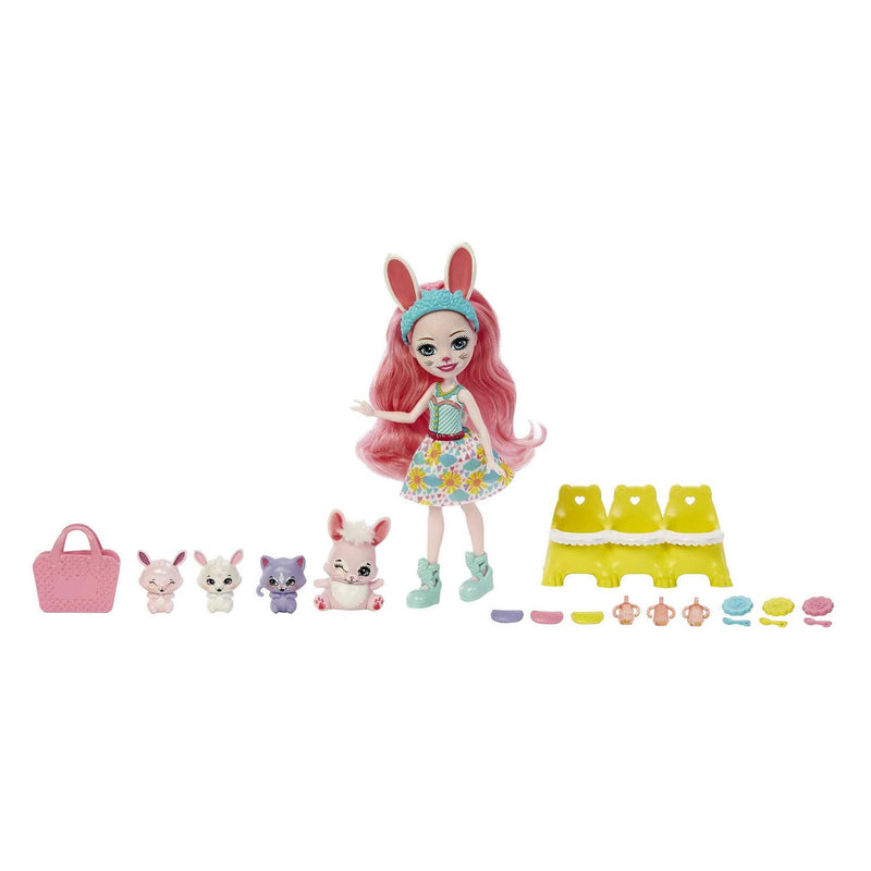 Load image into Gallery viewer, Mattel Enchantimals Baby Best Friends Pop Bree Bnunny en Twist
