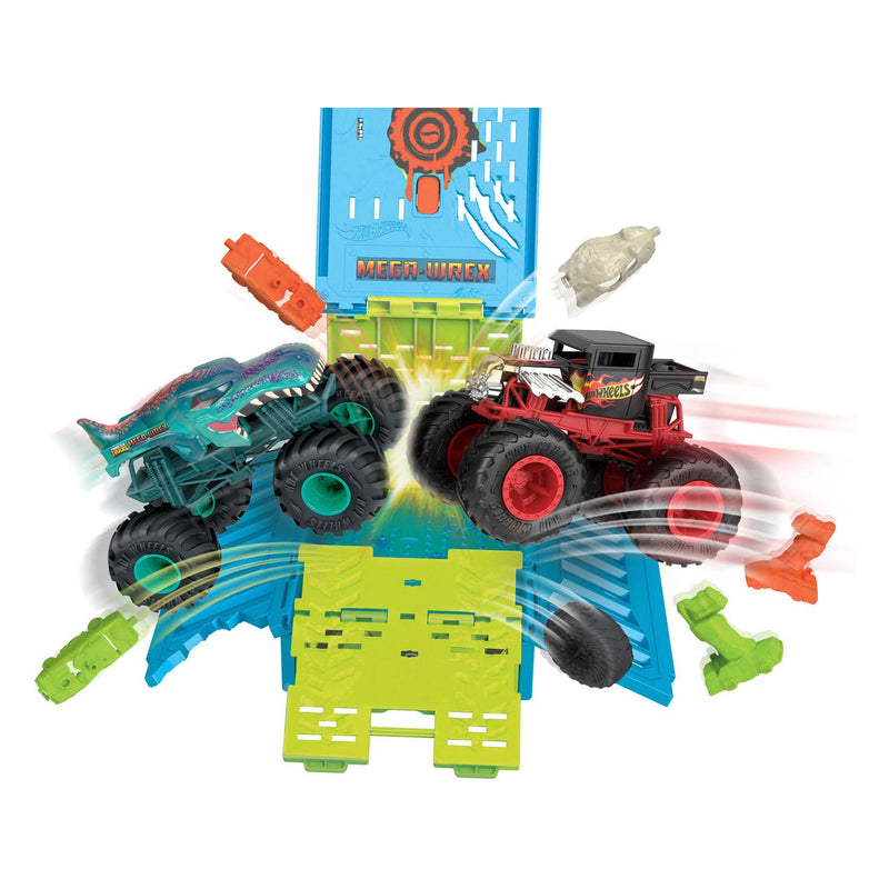 Load image into Gallery viewer, Hot Wheels Monsters Trucks Mega-Wrex Crash Cage 1:24 Speelset
