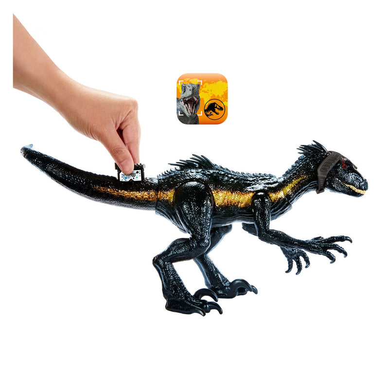 Load image into Gallery viewer, Mattel jurassic world track n attack indorraptor dino speelfiguur
