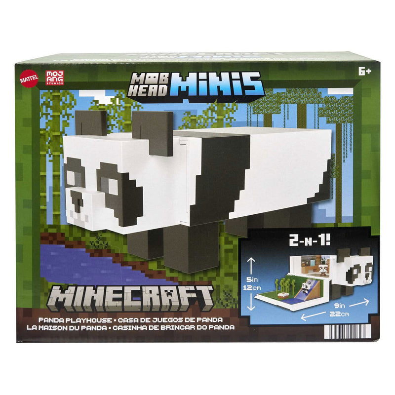 Load image into Gallery viewer, Mattel minecraft mob hoofd mini panda speelhuis speelset
