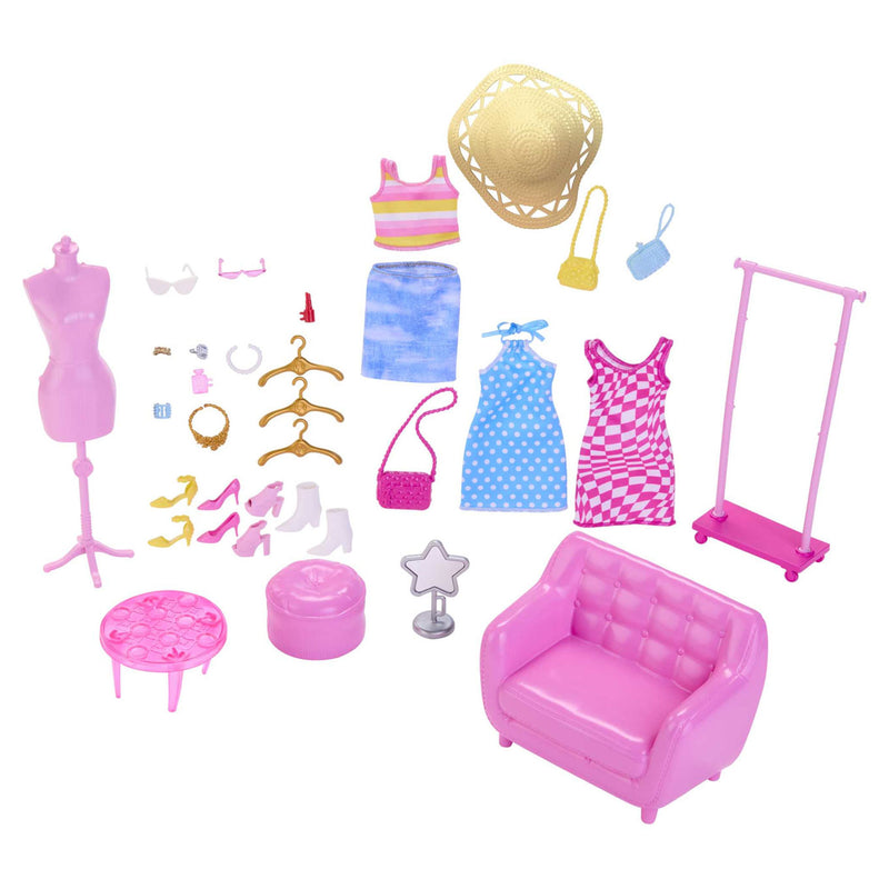 Chargez l'image dans la visionneuse de la galerie, Mattel Fashionista Pop met Kledingrek
