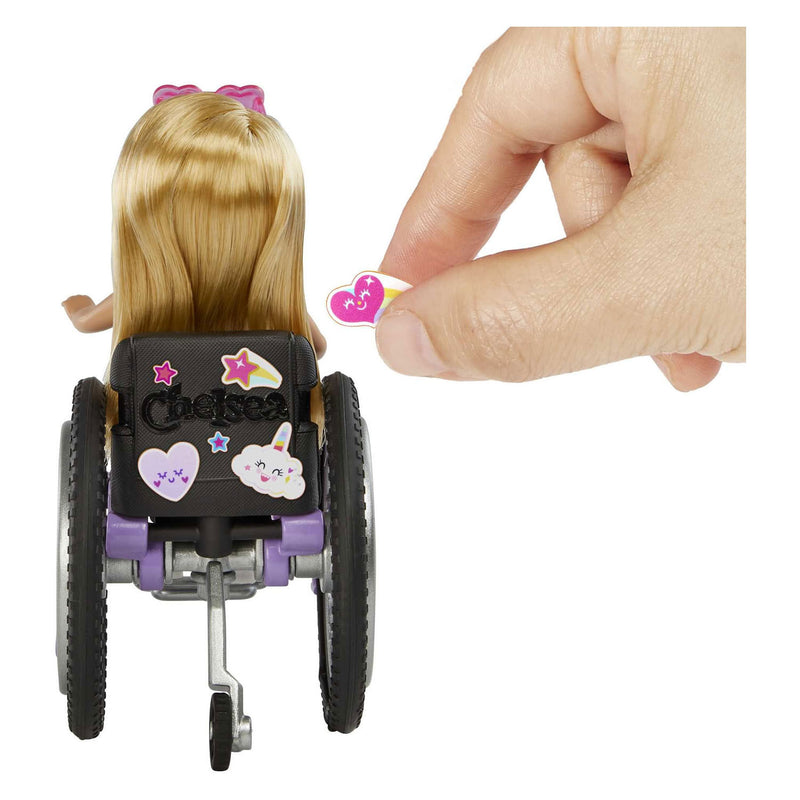 Load image into Gallery viewer, Mattel Chelsea Wheelchair Modepop Blond
