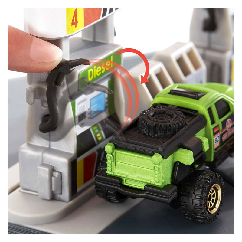 Load image into Gallery viewer, Mattel Matchbox Action Drivers Benzinestation Speelset
