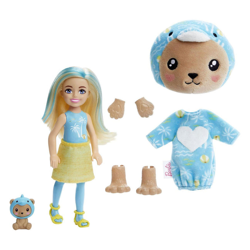 Load image into Gallery viewer, Mattel Cutie Reveal Chelsea Teddybeer als dolfij
