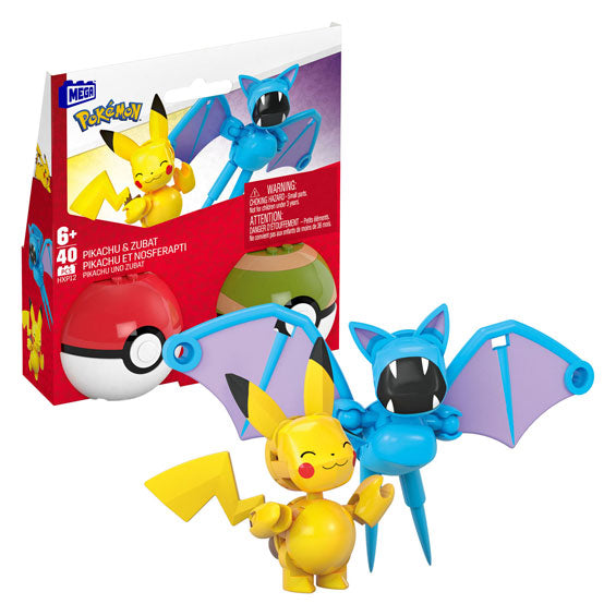 Load image into Gallery viewer, Mattel mega construx pikachu zubat bouwset, 40dlg.
