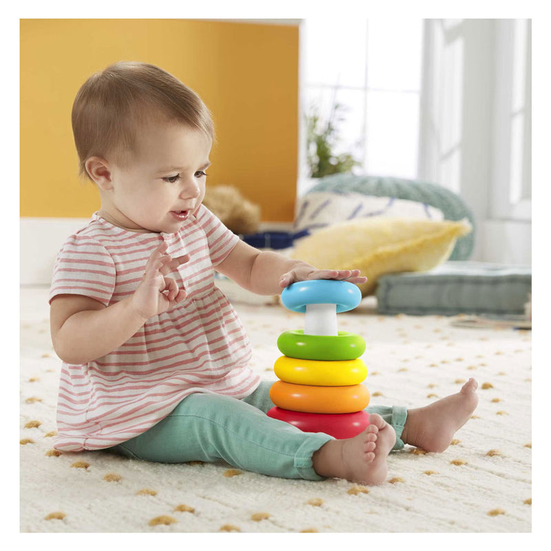 Afbeelding laden in galerijviewer, Fisher-price kleurenringpiramide - stapelspeelgoed
