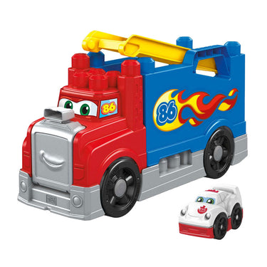 Mattel mega bloks bouw- en racetruck - 16dlg.