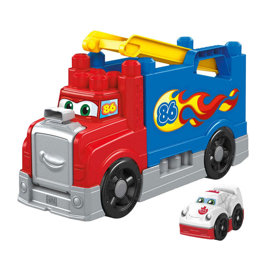 Mattel mega bloks bouw- en racetruck - 16dlg.