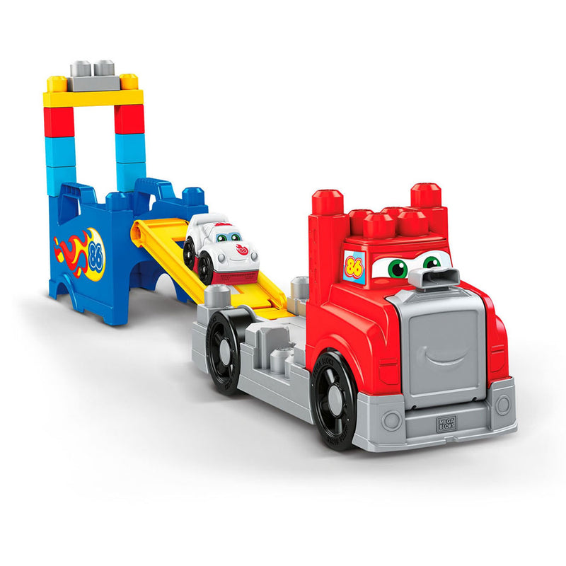 Load image into Gallery viewer, Mattel mega bloks bouw- en racetruck - 16dlg.
