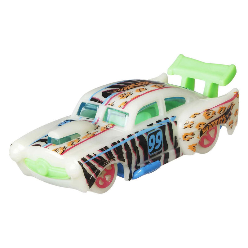 Afbeelding laden in galerijviewer, Hot wheels  monster trucks set met 10 speelgoedvoertuigen die licht geven in het donker
