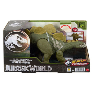 Jurassic world wild brullende hesperosaurus - dinosaurusspeelgoed