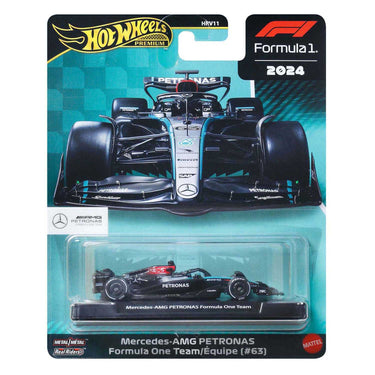 Hot wheels premium metalen formule 1 verzamelbaar speelgoed raceauto - george russell mercedes-benz