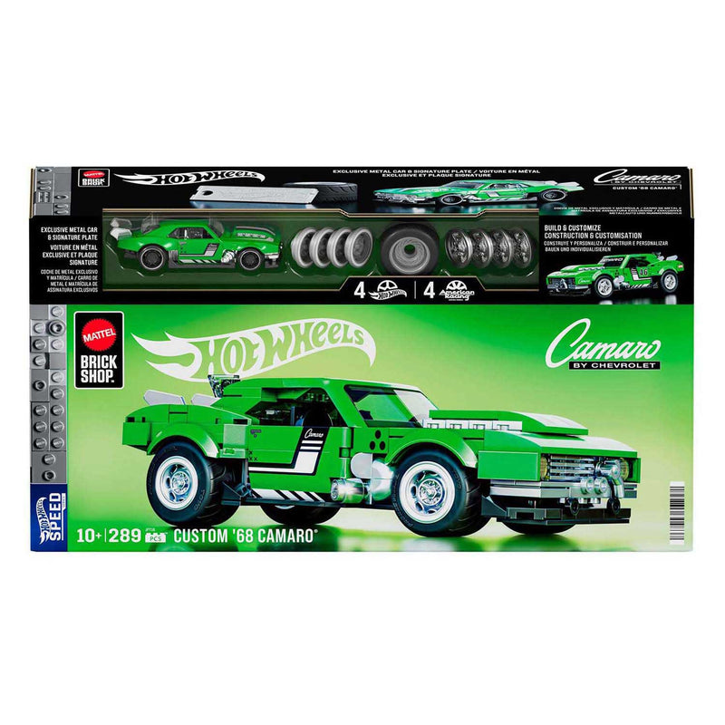 Afbeelding laden in galerijviewer, Mattel brick shop hot wheels speed serie - custom '68 camaro - bouwspeelgoed - 289 onderdelen
