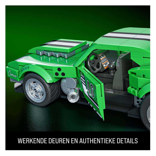 Mattel brick shop hot wheels speed serie - custom '68 camaro - bouwspeelgoed - 289 onderdelen