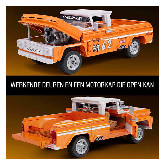 Hot wheels brick shop elite series chevy 1:32 bouwset - 858dlg.