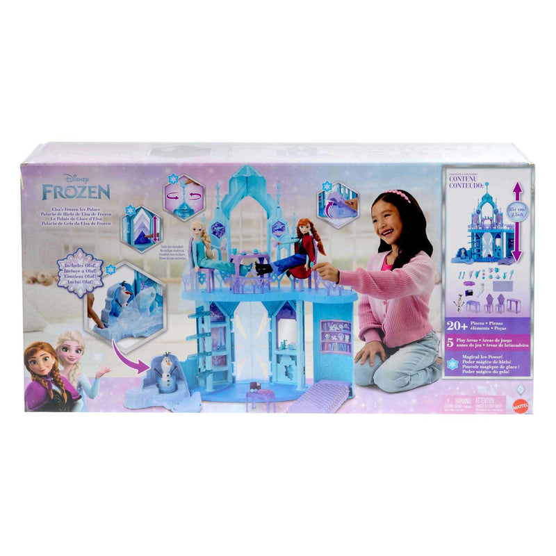 Afbeelding laden in galerijviewer, Mattel disney frozen elsa's ijspaleis – 5 speelplekken met glijbaan, balkon en olaf - 75 cm
