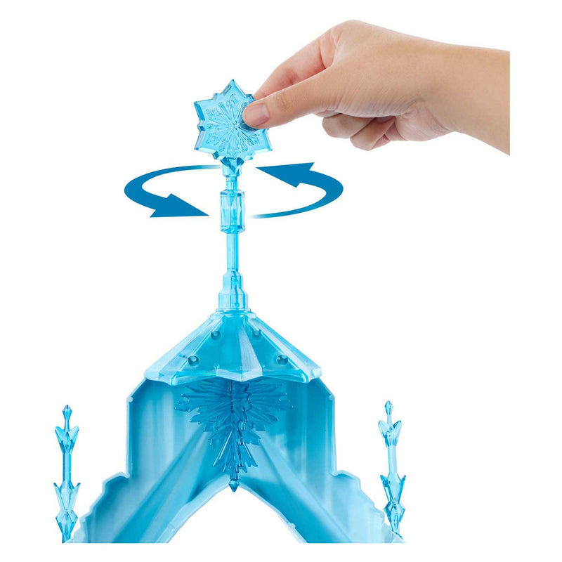 Afbeelding laden in galerijviewer, Mattel disney frozen elsa's ijspaleis – 5 speelplekken met glijbaan, balkon en olaf - 75 cm
