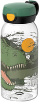 Mepal drinkfles met flipdop campus - 600 ml - waterfles kinderen - lekdicht - hygiënische deksel - dino