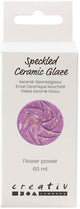 Creativ company gespikkeld keramiek glazuur 999-1060 c dekkend flower power - 60ml
