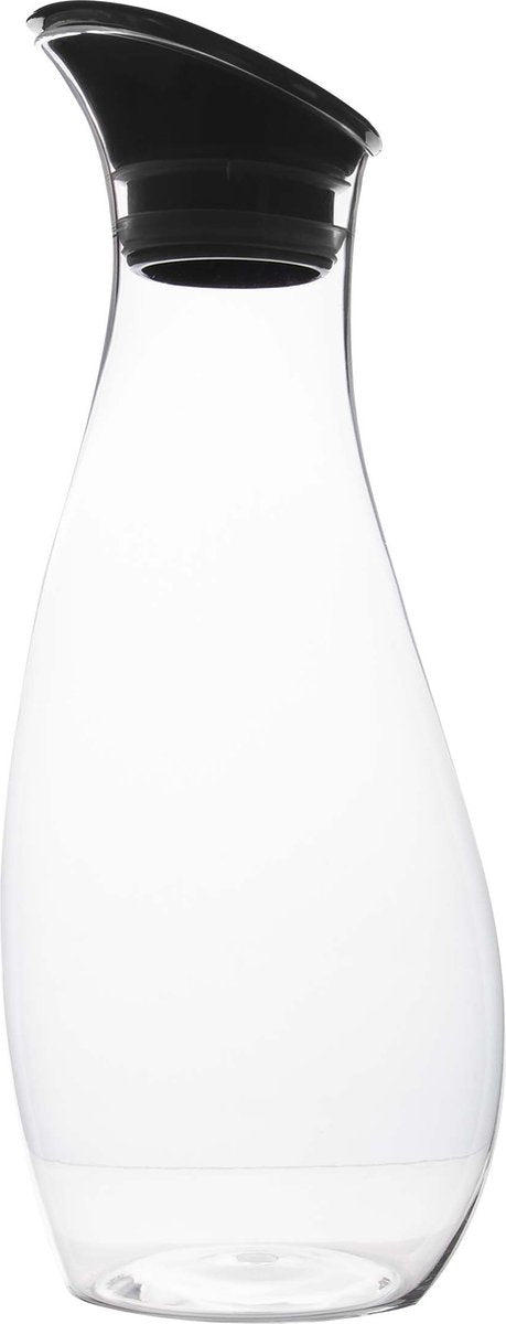 Gimex - karaf - met deksel - 1 liter - zwart