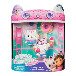Load image into Gallery viewer, Gabby's poppenhuis the movie speelfigurenset met 2 katjes cakey cookie bobby | 2 stuks
