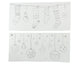 Decoris raamdecoratie kerstsokken kerstballen pvc wit 23x49cm