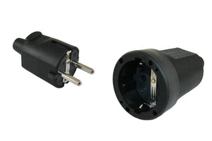 Pvc stekker 230v rand penaarde