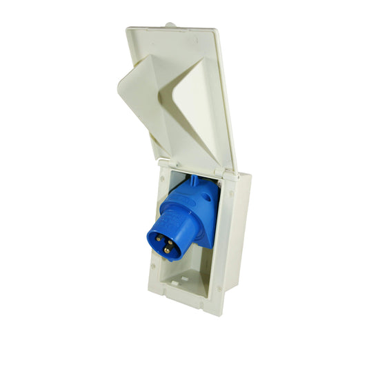 Rectangular line cee invoerdoos inbouw wit - zonder verkoopverpakking