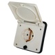 Schuko buiten wandcontactdoos beige voor caravan en camper