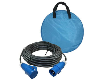Ngk verleabel 40 meter neopreen 3x 1.5mm² - cee stekker en cee contrastekker - in kabeltas