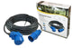 Ngk verleabel 10 meter neopreen 3x 1.5mm² - cee stekker en haakse koppeling - in doos