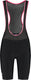 Rogelli core korte fietsbroek dames - bretels - zwart roze - l