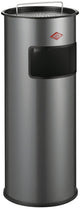Wesco staande asbak met zeef zonder inzet | 50 liter | metaal - zilver | afvalbak met asbak staand - made in germany