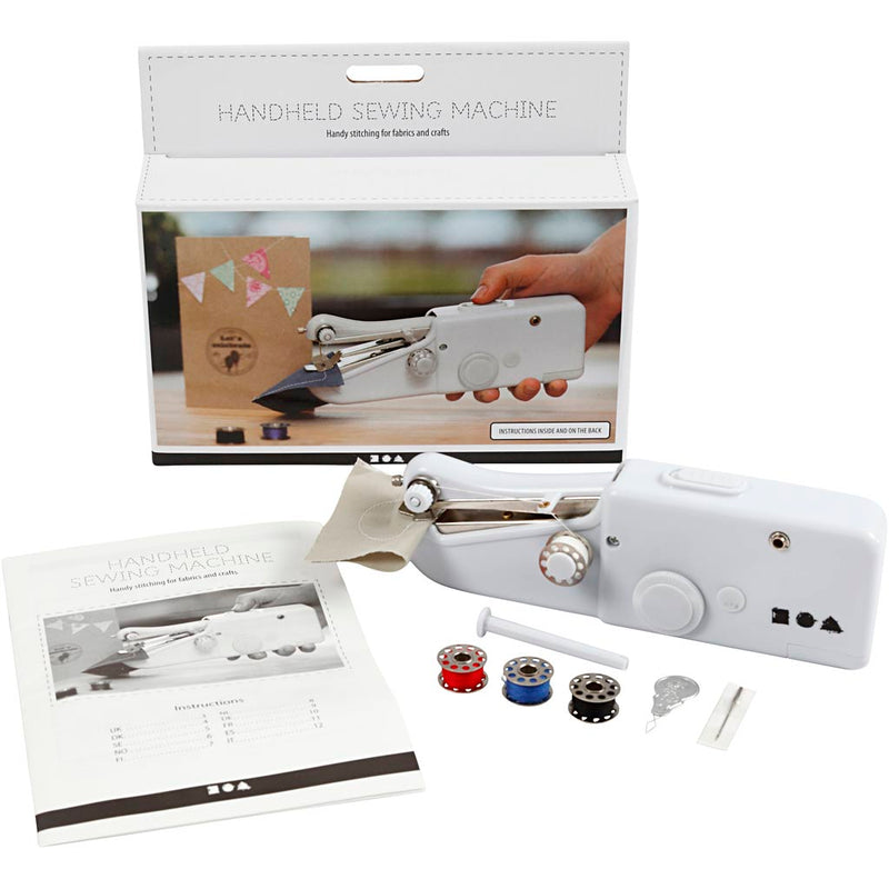 Load image into Gallery viewer, Creativ company https: www.cchobby.nl handnaaimachine-h-6-7-cm-l-20-5-cm-b-3-5-cm-wit-1-stuk
