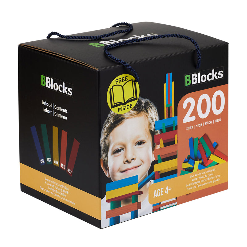 Load image into Gallery viewer, Bblocks bouwplankjes kleur, 200dlg.
