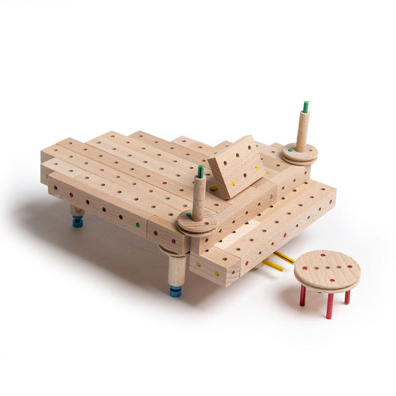 Load image into Gallery viewer, Matador Explorer E717 Constructieset Hout, 717dlg.
