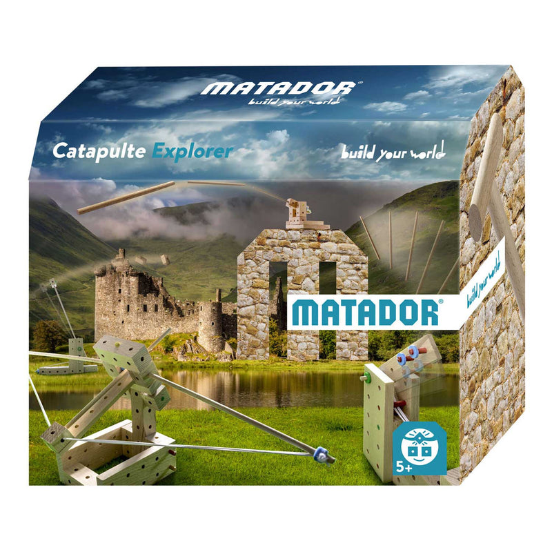 Load image into Gallery viewer, Matador explorer catapulte constructieset hout, 60dlg.
