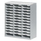 Sorteerstation evolution paperflow 36-vaks polystyreen stapelbaar grijs
