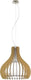 Eglo tindori - hanglamp - 1 lichts - ø500mm. - nikkel-mat - ahorn, wit