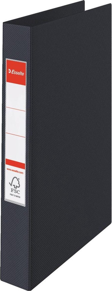 Esselte vivida kunststof 23-rings ringband - voor a4 documenten - rugbreedte van 42mm - zwart