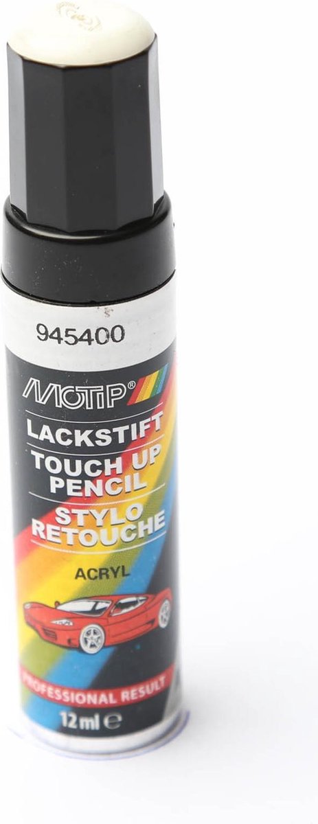 Cargue la imagen en el visor de la galería, Motip 945400 - auto lakstift - wit - 12 ml
