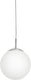 Eglo rondo - hanglamp - 1 lichts - ø200mm. -nikkel-mat - wit