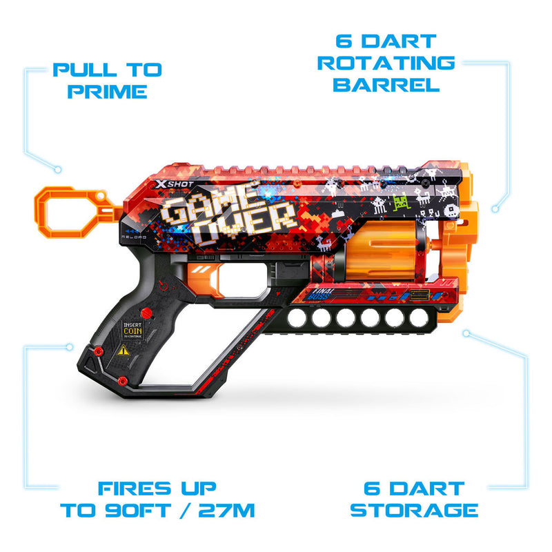 Load image into Gallery viewer, Zuru x-shot skins griefer met 12 darts
