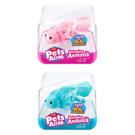 Zuru pets alive zwemmende axolotl