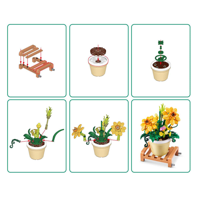 Load image into Gallery viewer, Zuru max premium garden pot plants - bouwspeelset in verrassingsbal
