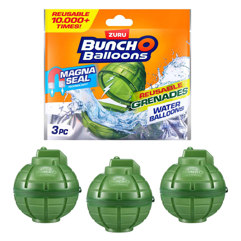 Load image into Gallery viewer, Zuru bunch-o-balloons herbruikbare magnetische watergranaten, 3-pack
