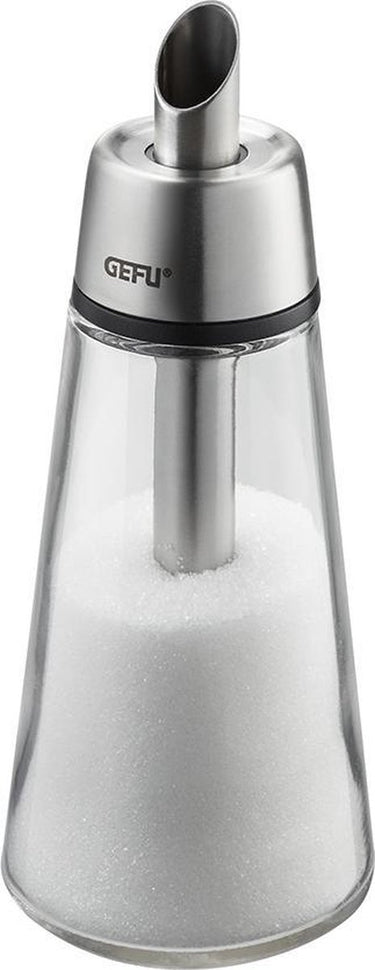 Gefu brunch suikerstrooier – 250 ml – rvs glas – voor suiker, kaneel en cacao